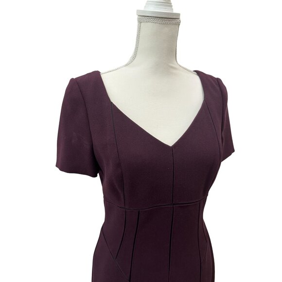 KAY UNGER Deep Purple Cocktail Dress Size 8 NEW New with tags - Picture 4 of 11